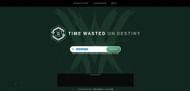 The Time Wasted on Destiny webpage (Image via Sportskeeda)